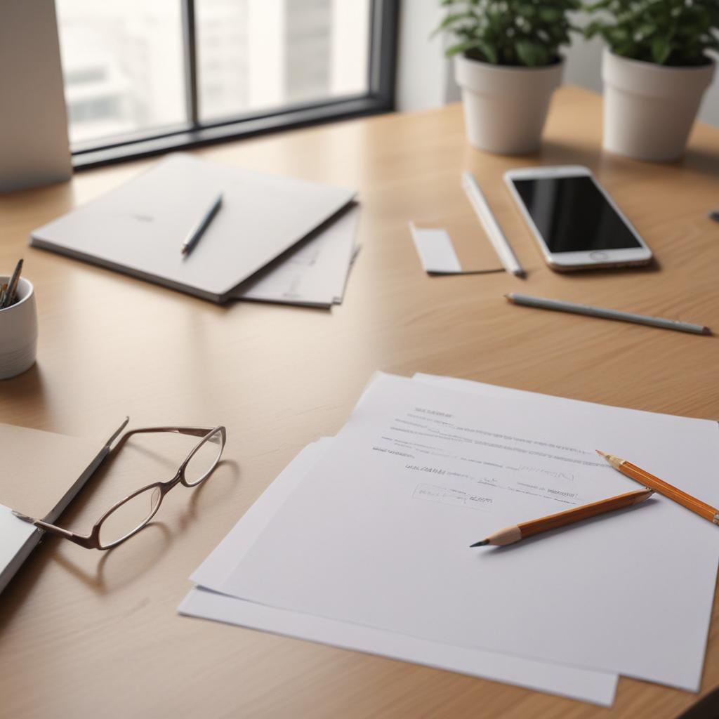 Stockfoto van een bureau